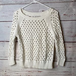 American Eagle Open Knit Crew Sweater Small